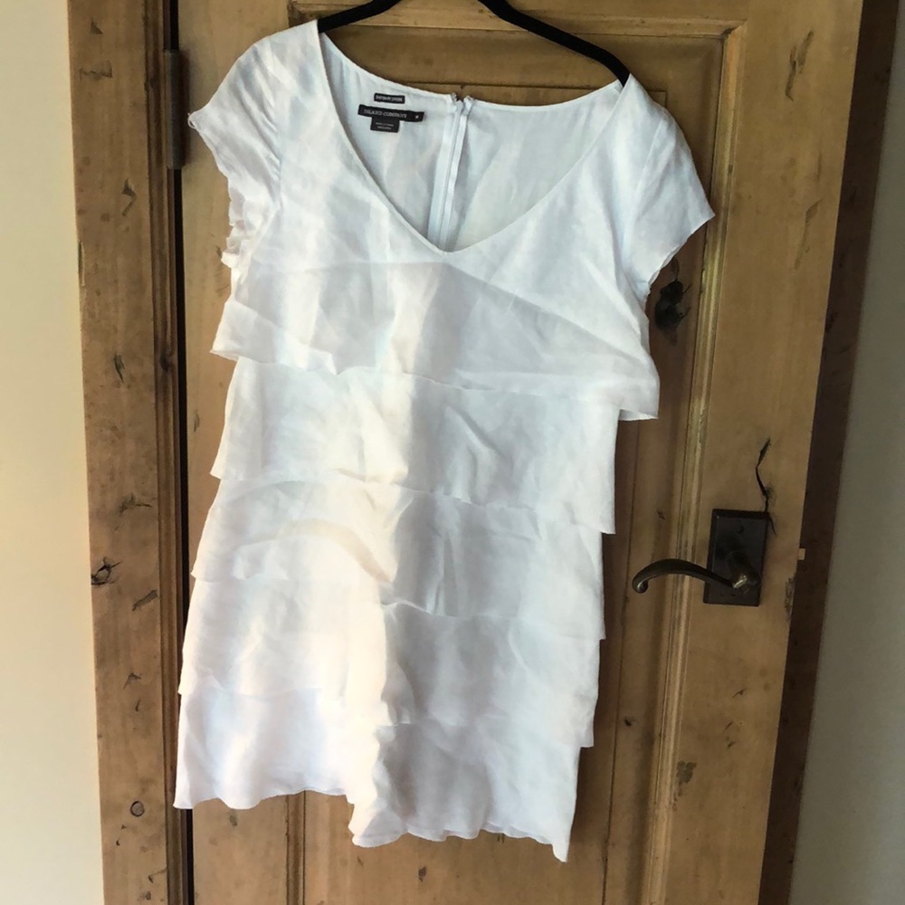 Island Company White Ruffle Dress